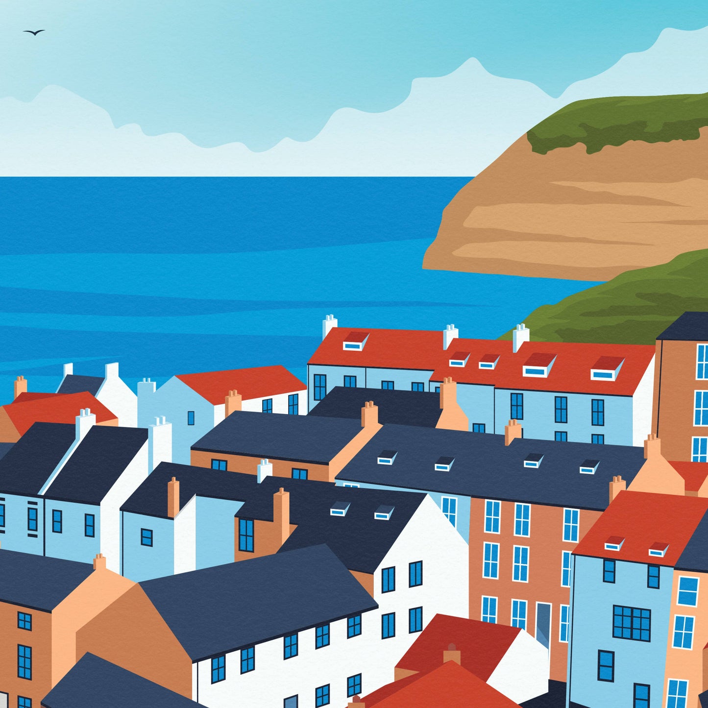 Staithes Print | Yorkshire Wall Art | Staithes Poster