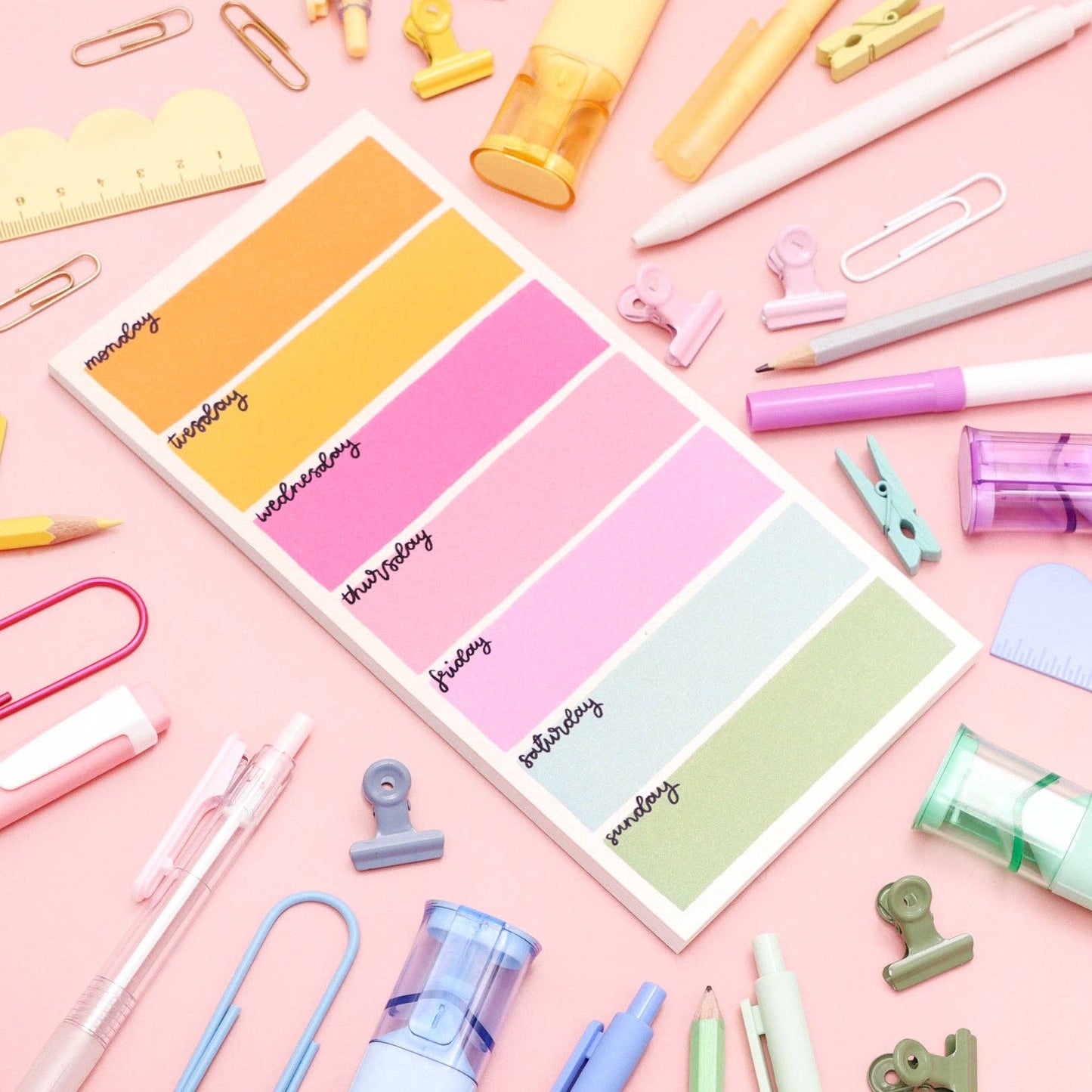 Magnetic to do list - Colourful Days
