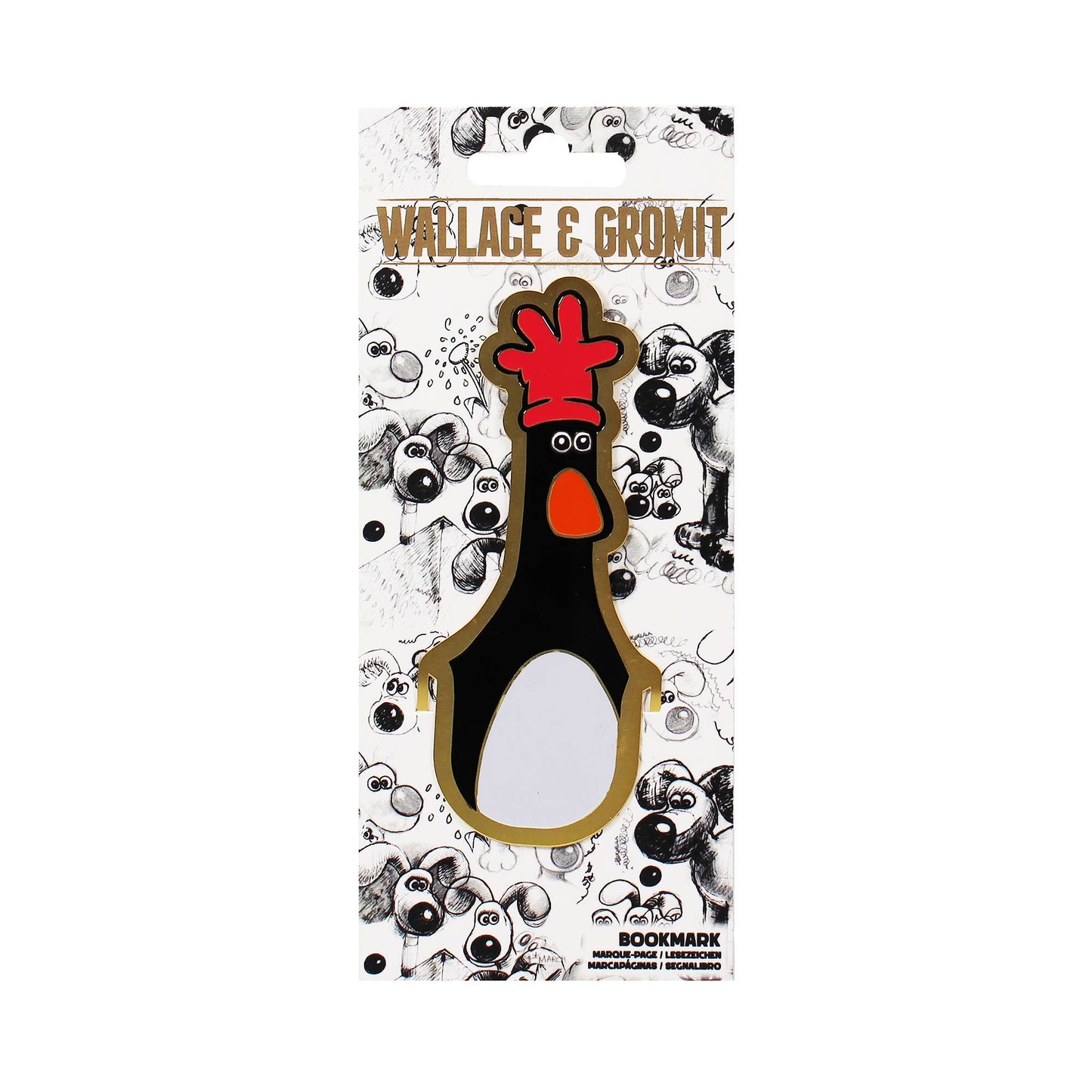 Bookmark Metal - Wallace & Gromit (Feathers)