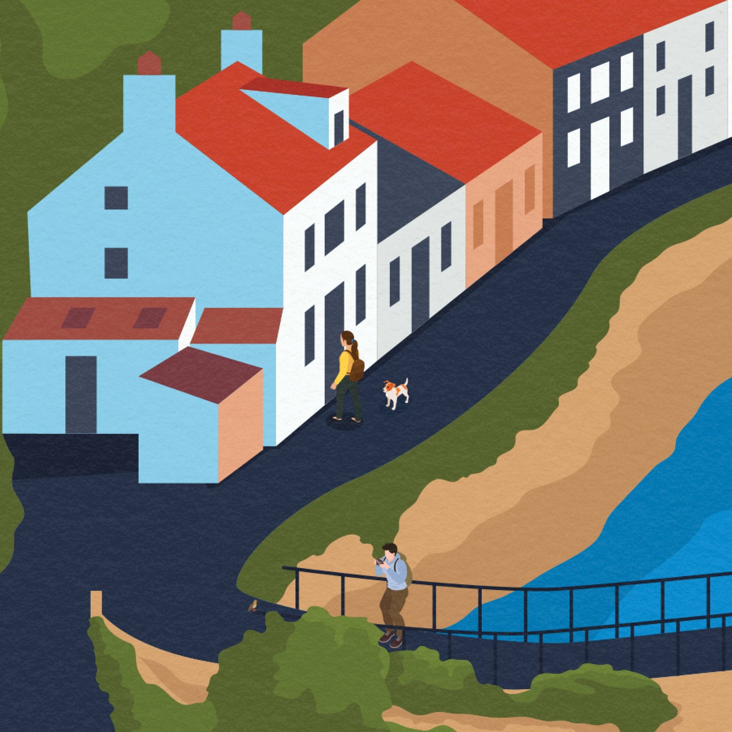 Staithes Print | Yorkshire Wall Art | Staithes Poster