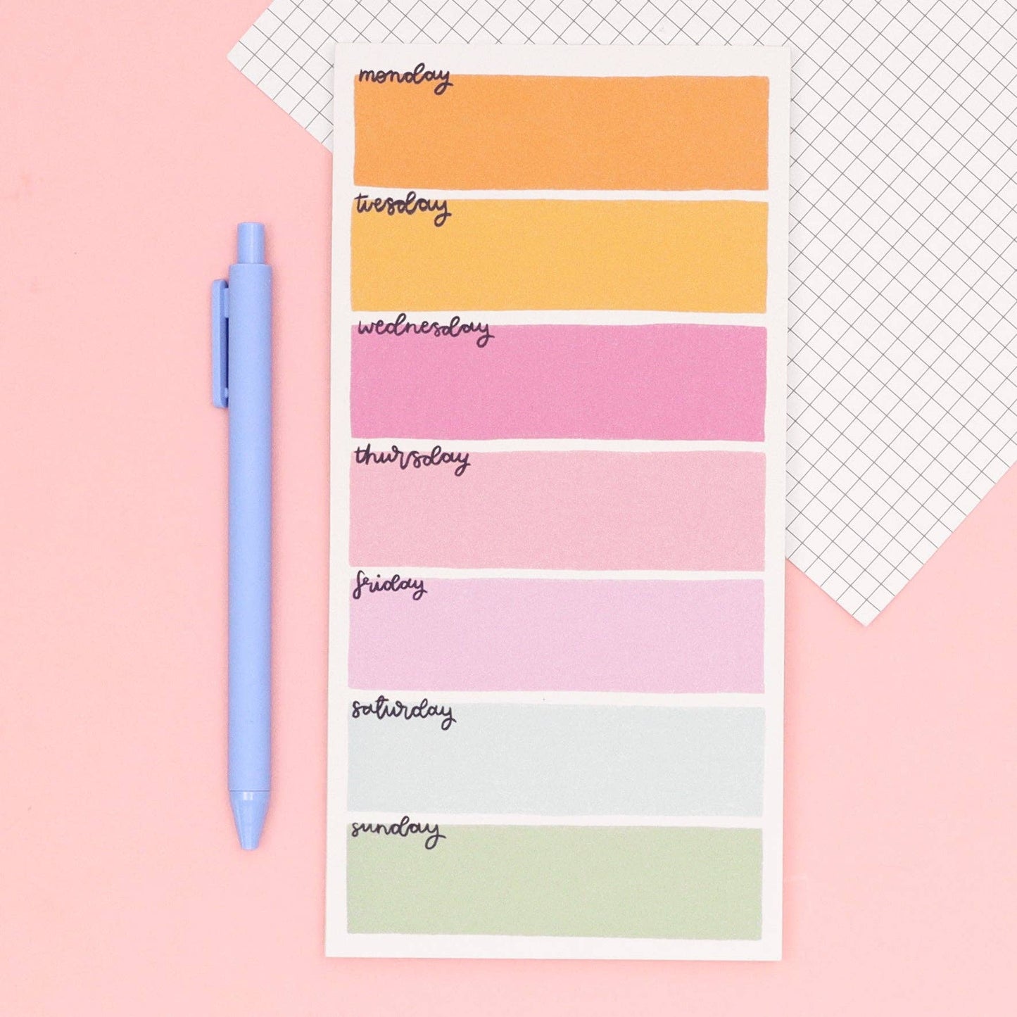Magnetic to do list - Colourful Days