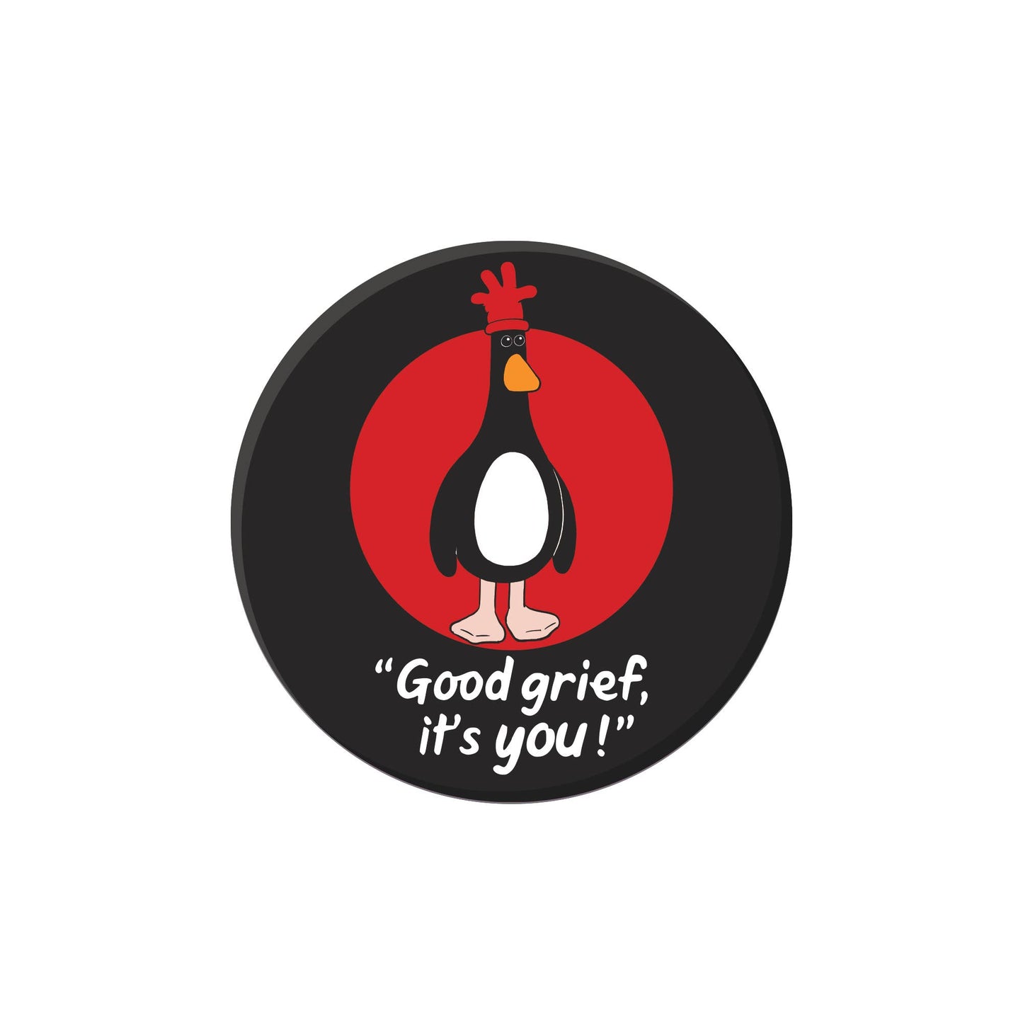Coaster Single Ceramic - Wallace & Gromit (Feathers)