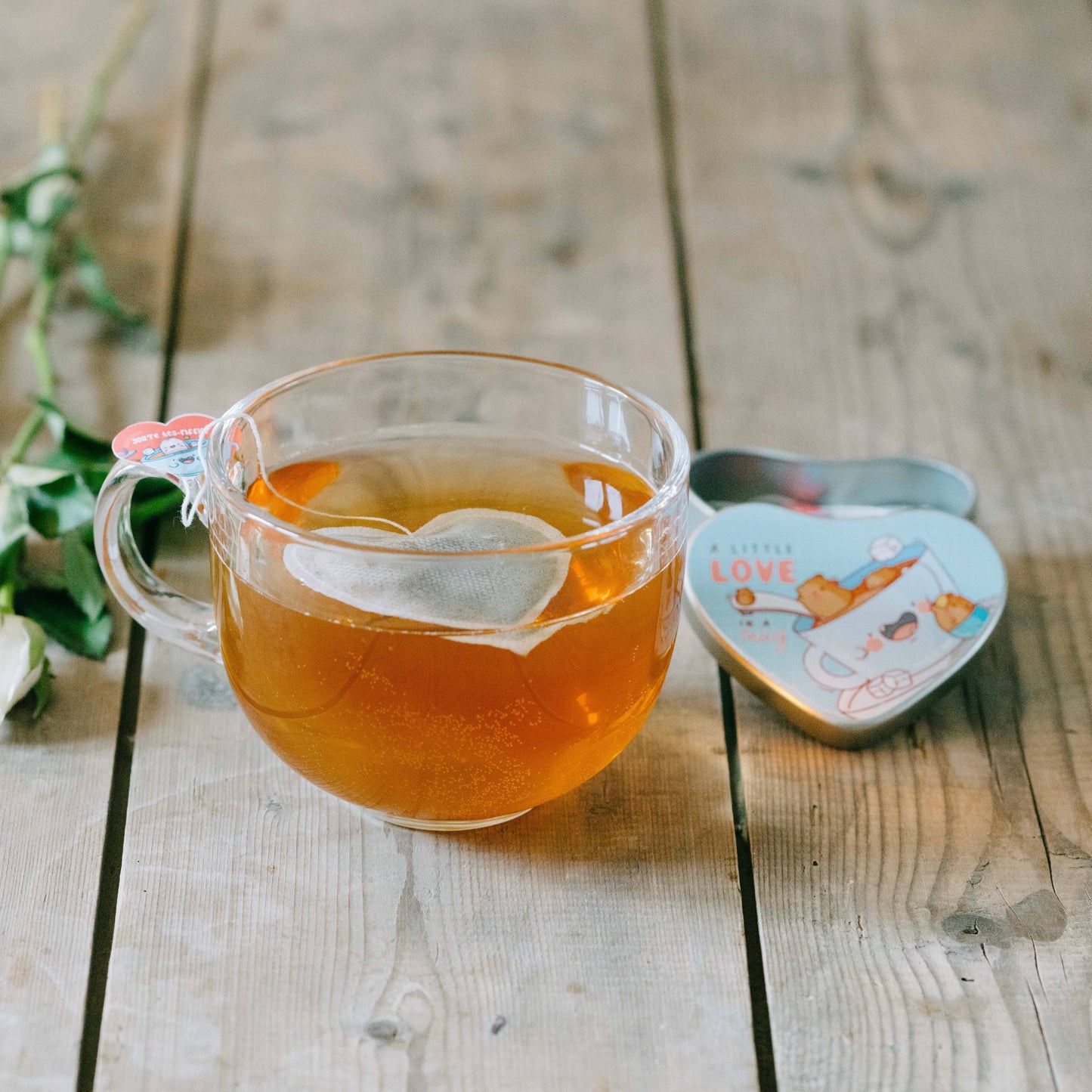Heart shaped tea bags | Box of 5 positivi-tea's