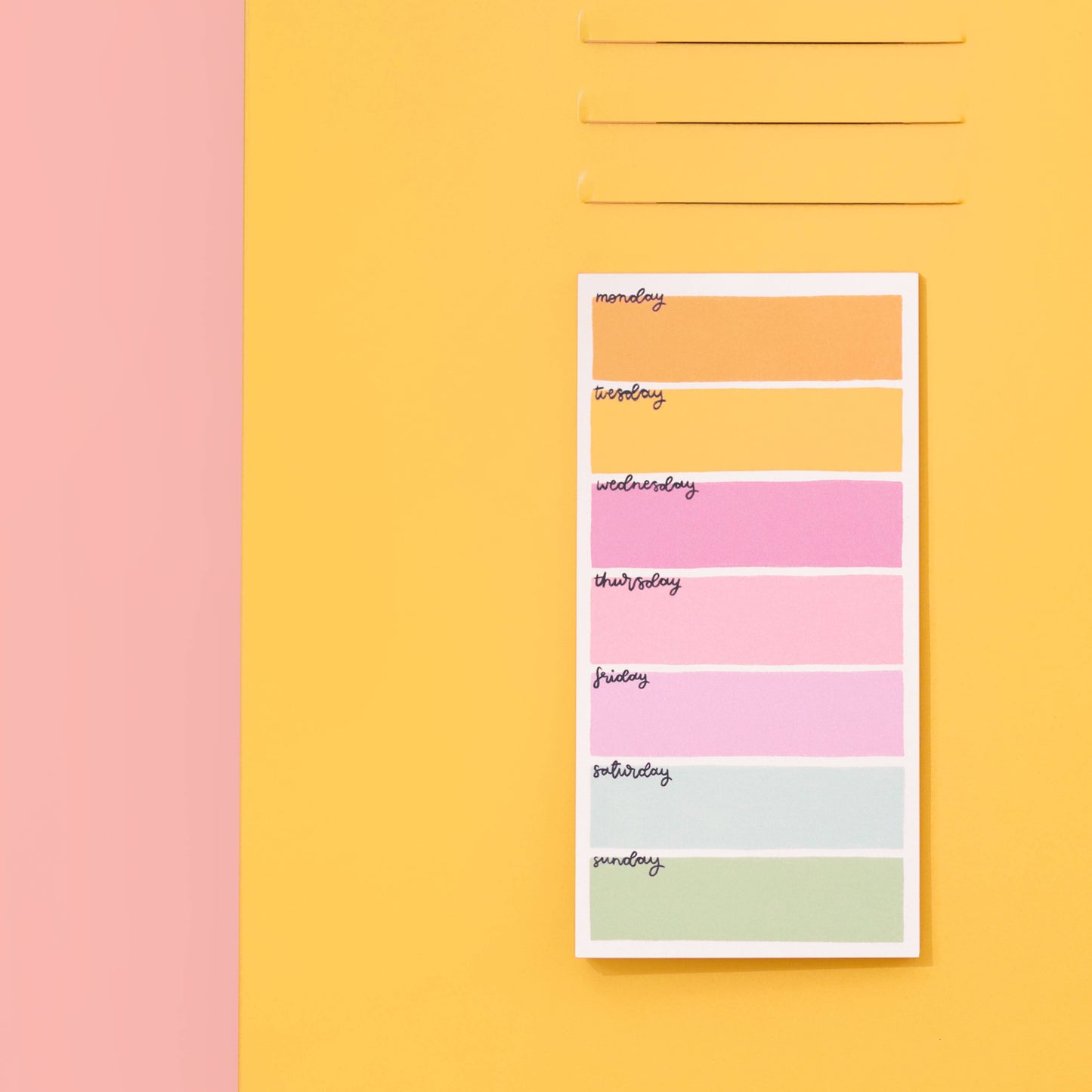 Magnetic to do list - Colourful Days