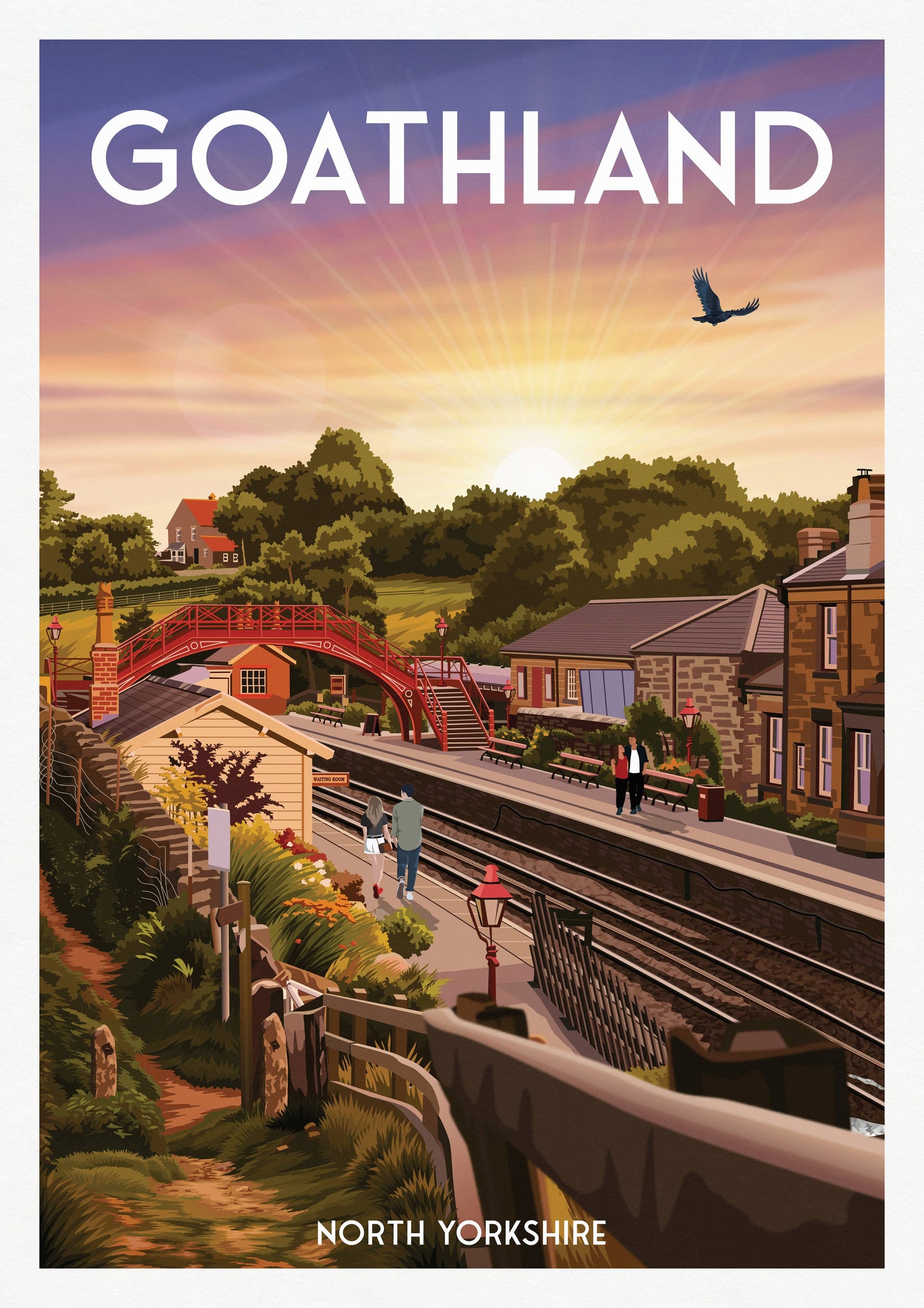 Goathland Travel Poster - North Yorkshire - Train Station