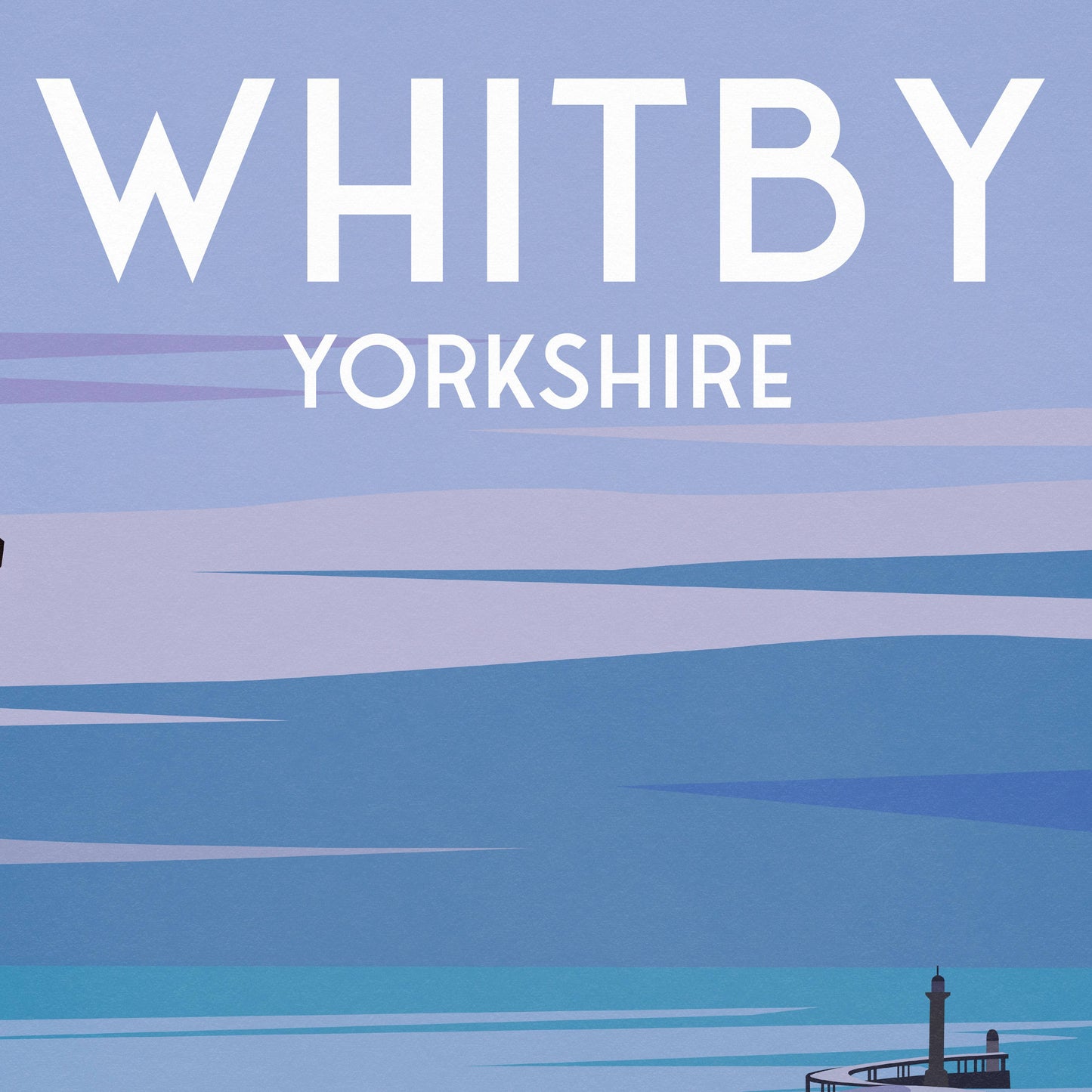 Whitby Travel Poster | 199 steps | Yorkshire Print | Art