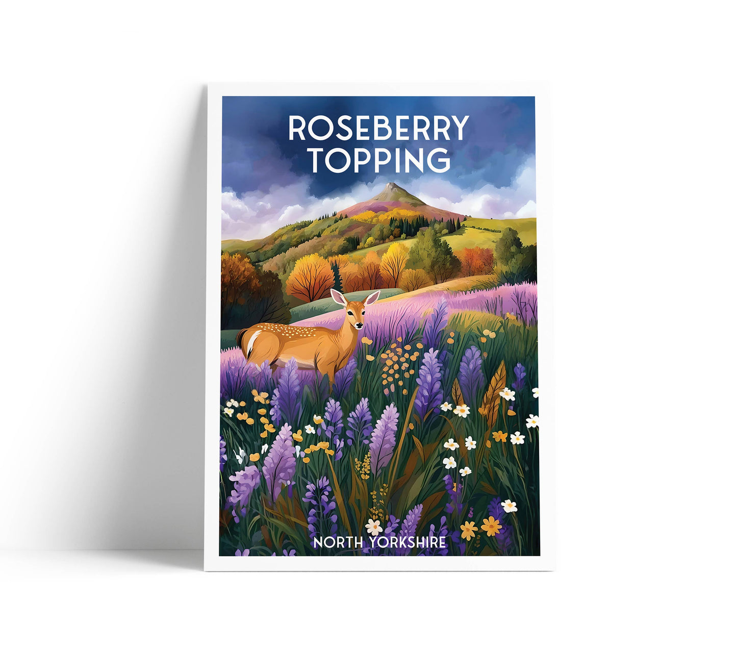 Roseberry Topping Print - North Yorkshire - Travel Poster