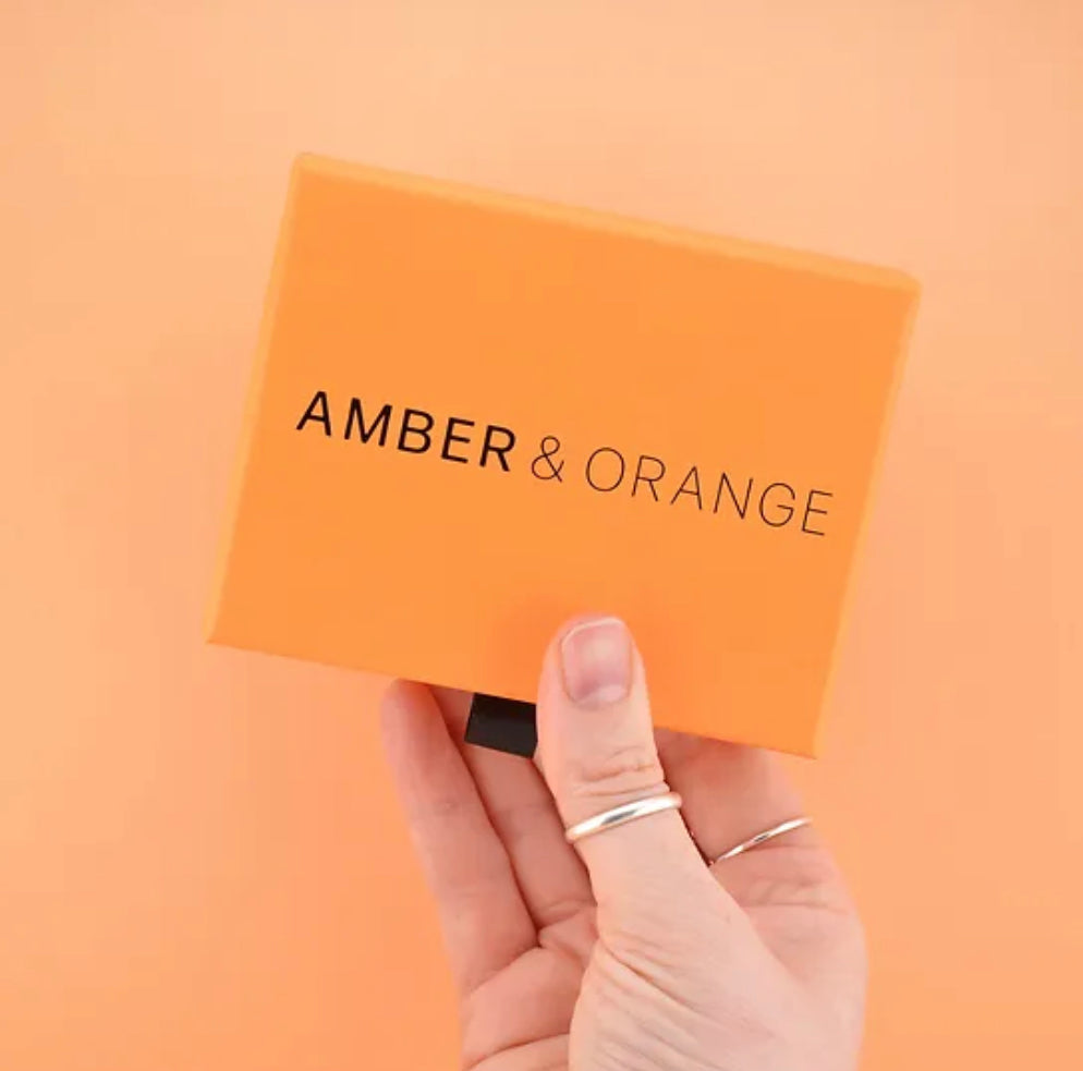 Amber & Orange; Dark & Light Tortoiseshell Thin Hoops Multipack