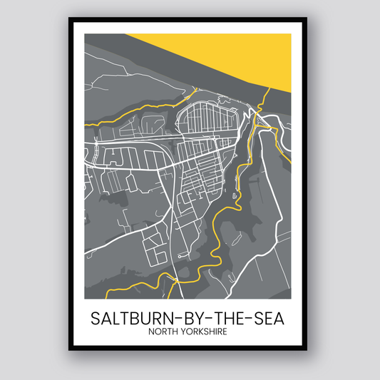 Saltburn By The Sea Minimalist Map Print - England