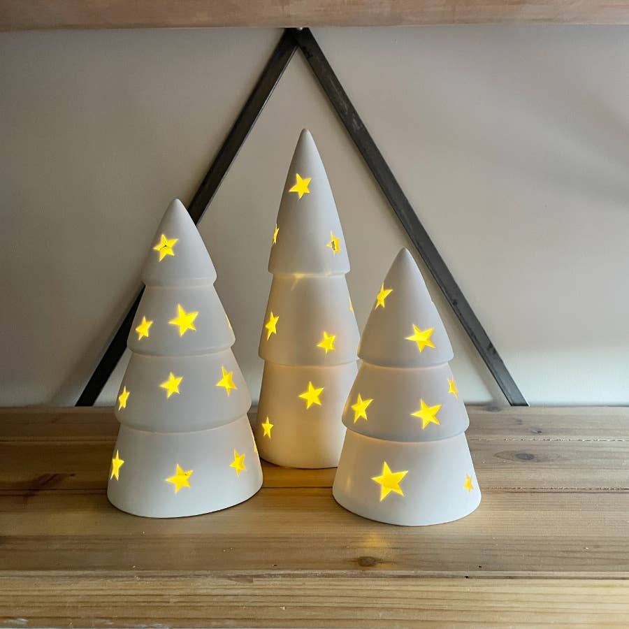Star Ceramic Christmas Tree, 27cm