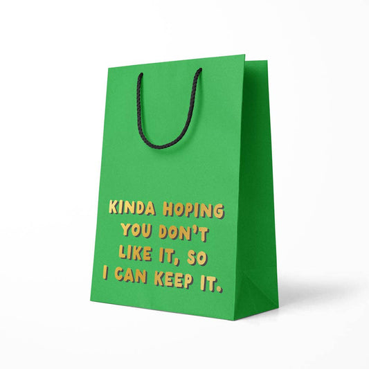 Hoping You Don't Like It Large Gift Bag