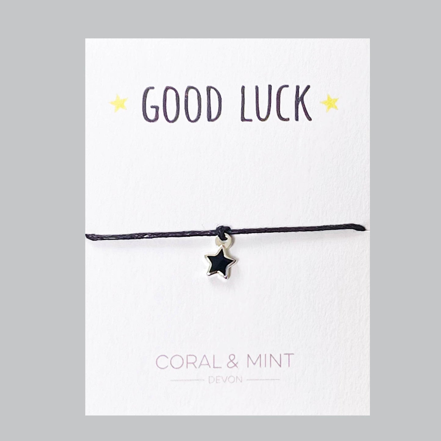 Good Luck Handmade Charm Bracelet with Enamel Coloured Charm