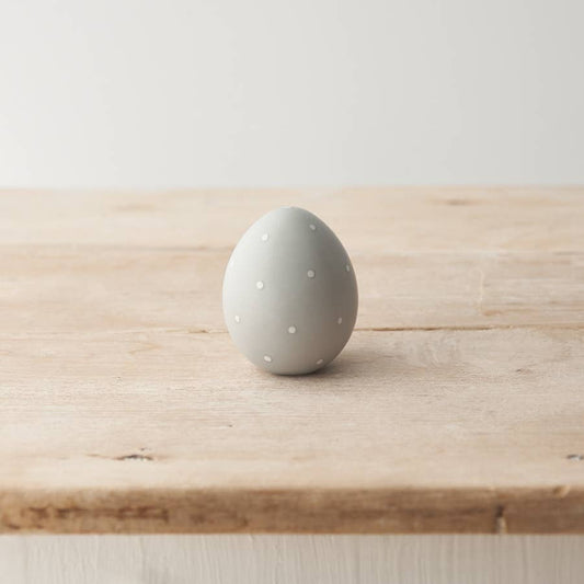 Grey Dotty Egg, 5cm