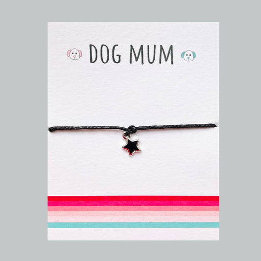 'Dog Mum' Sentiment String Bracelet.