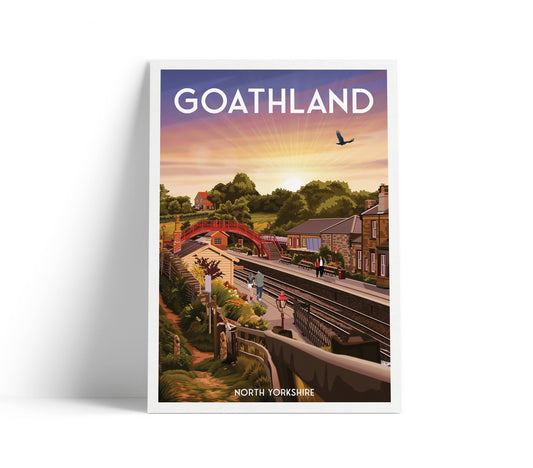 Goathland Travel Poster - North Yorkshire - Train Station