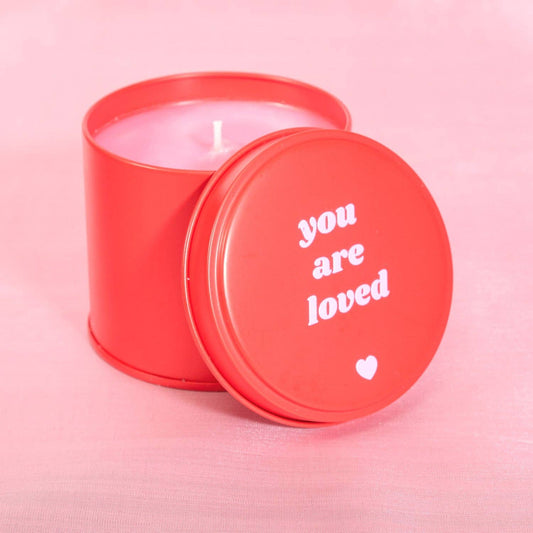 Pomegranate & Fig You are Loved Red Tin Candle