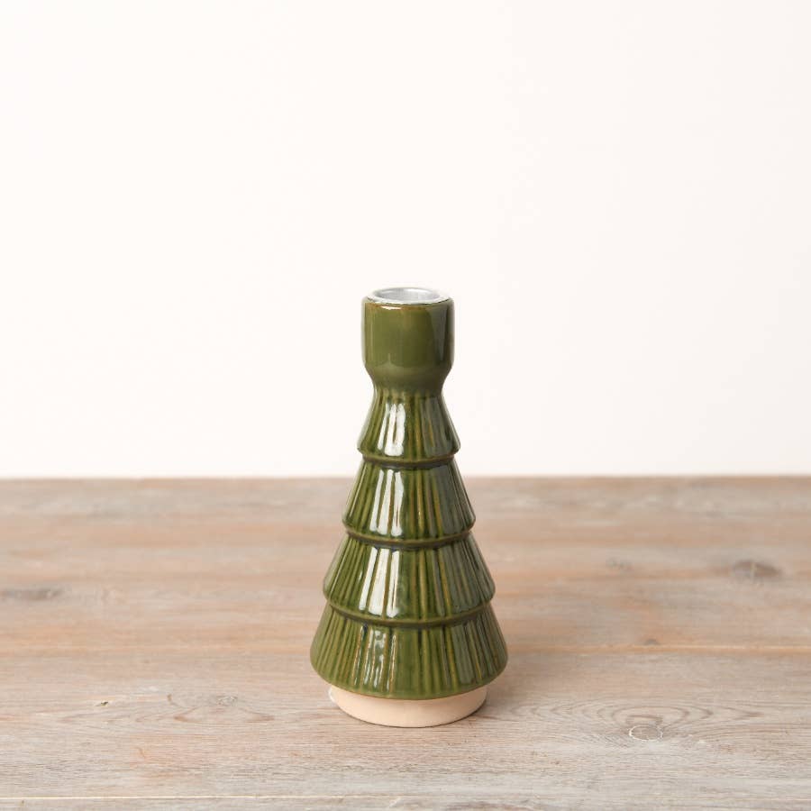 Green Tree Candle Holder