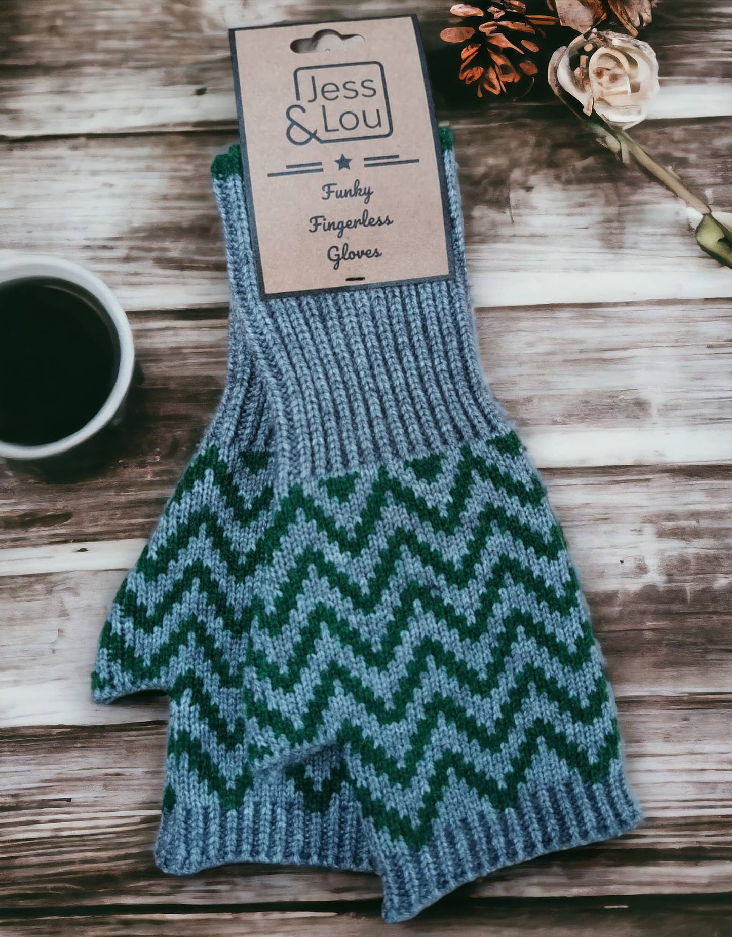 Herringbone Fingerless Glove/Wrist Warmer