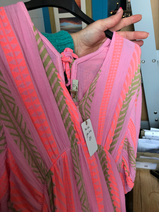 Truly Beautiful pink Aztec dress