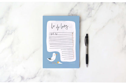 Seagull Cute Funny A6 Notepad