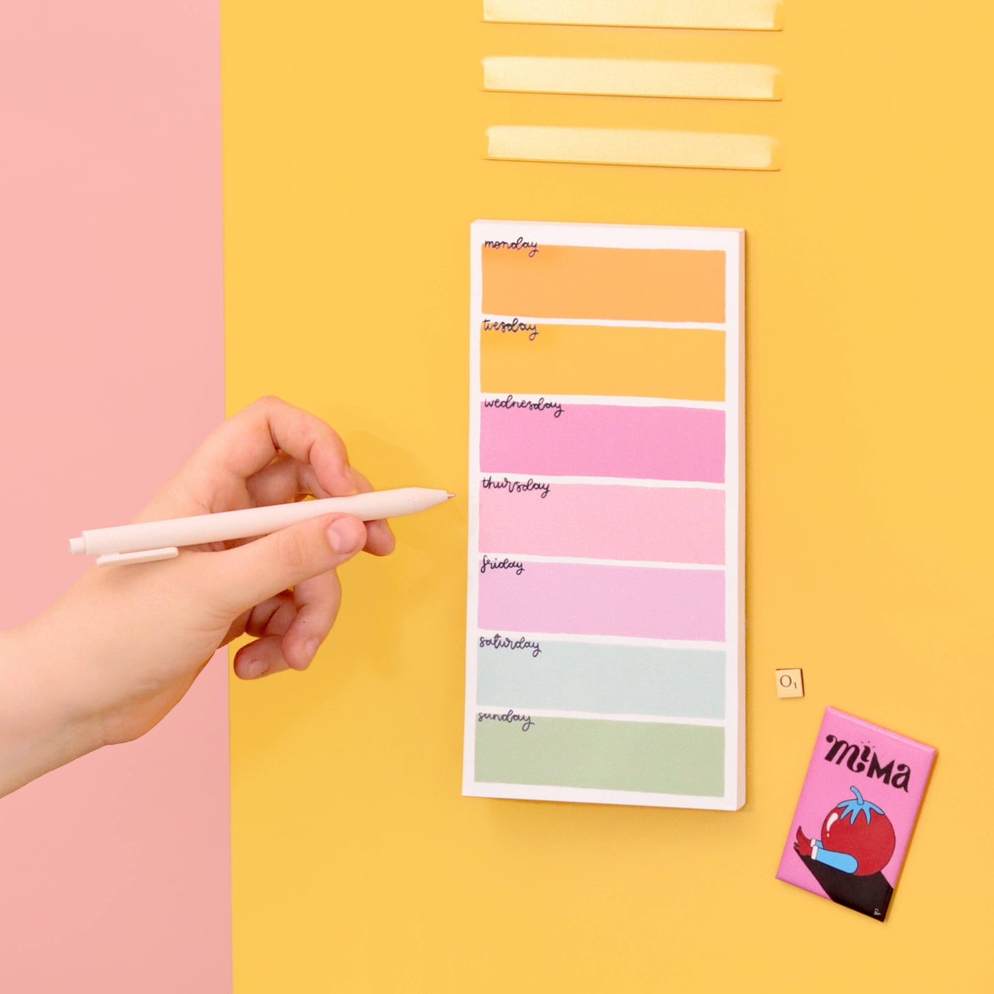 Magnetic to do list - Colourful Days