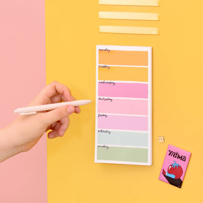 Magnetic to do list - Colourful Days