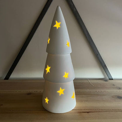 Star Ceramic Christmas Tree, 27cm