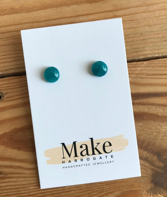 Make Harrogate Teal Stud Earrings