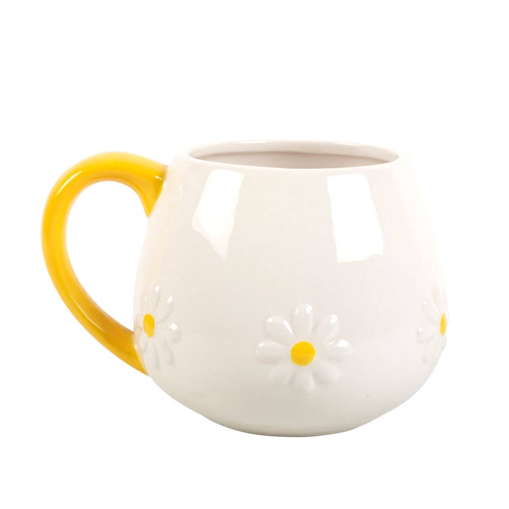 Daisy Flower Rounded Mug