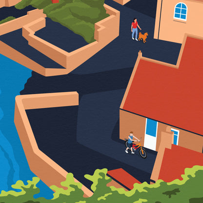 Staithes Print | Yorkshire Wall Art | Staithes Poster
