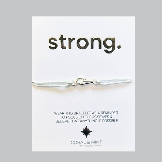 Strong - Lightning Bolt charm bracelet