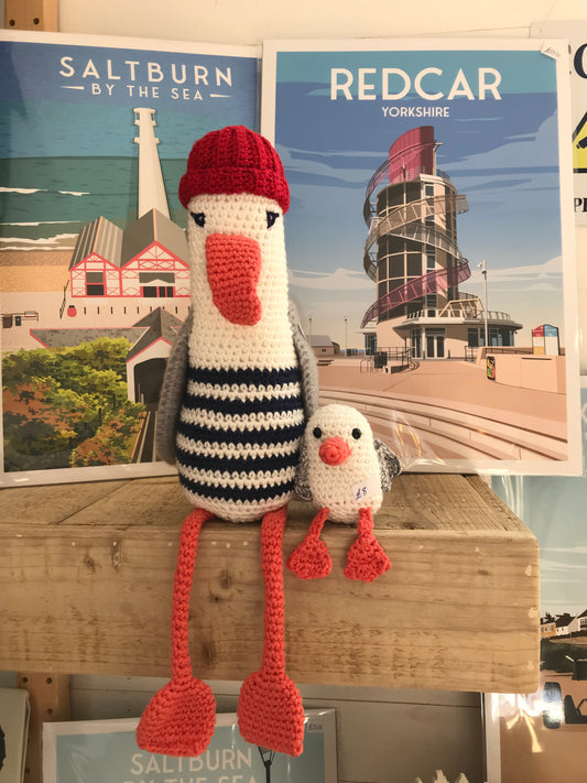 Hand-Crocheted Large Seagull