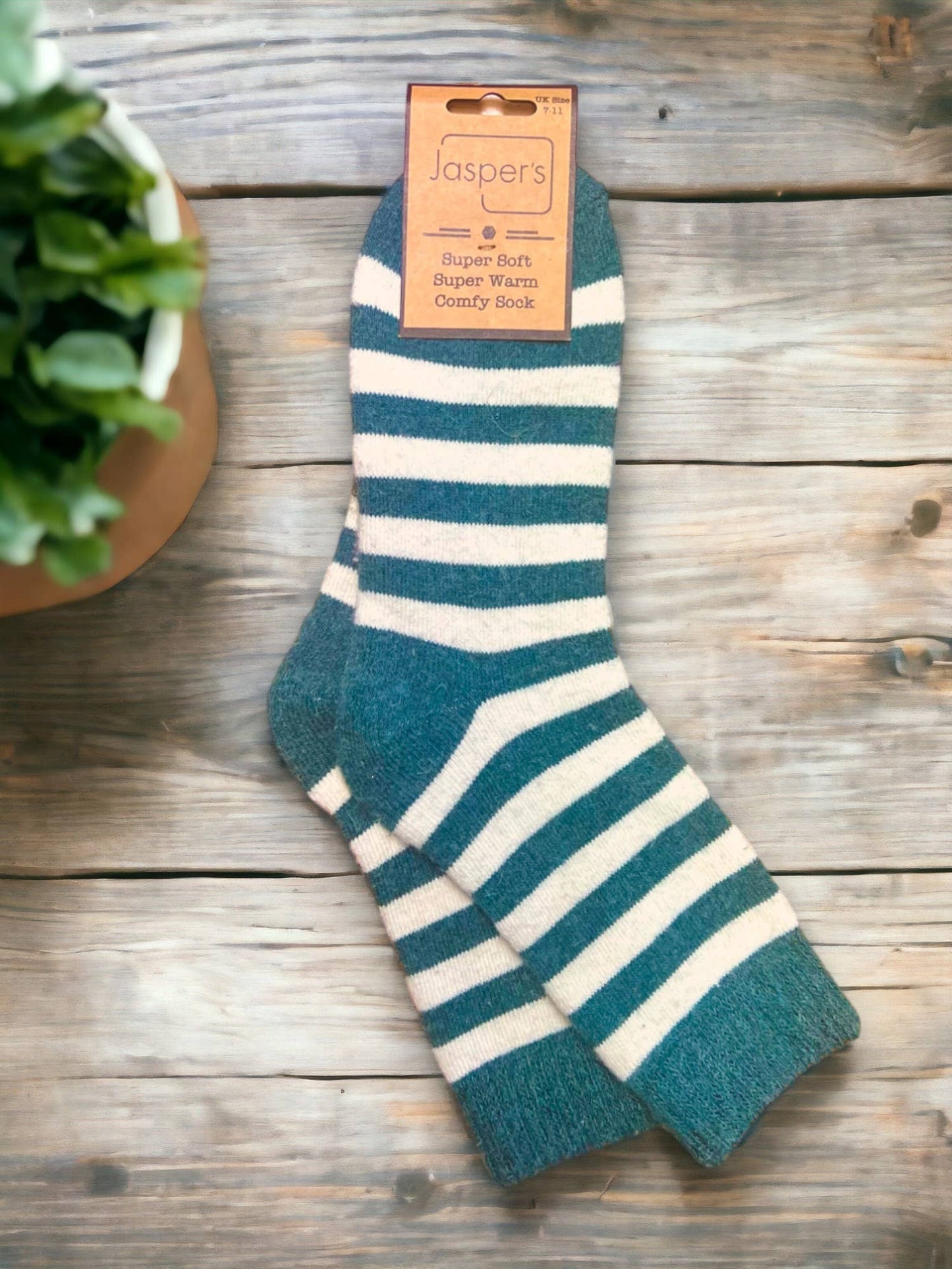 Super Soft Socks with Two Coloured Stripe JS835