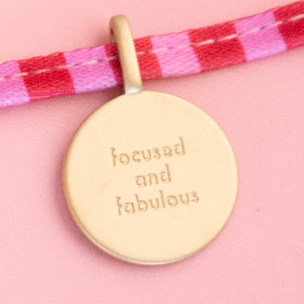 Focused and Fabulous Charm Tie Bracelet