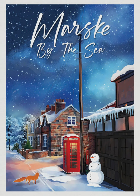 Marske by the Sea Xmas Poster