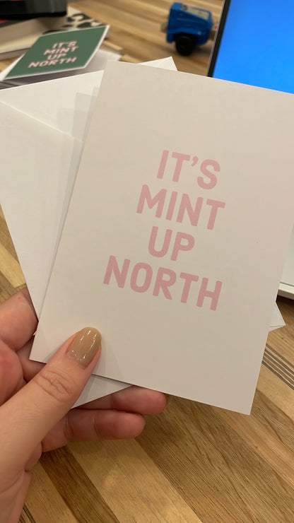 Mint Up North A6 card with Envelope