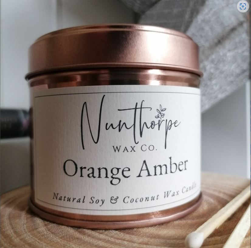 Tinned Candle- Orange Amber