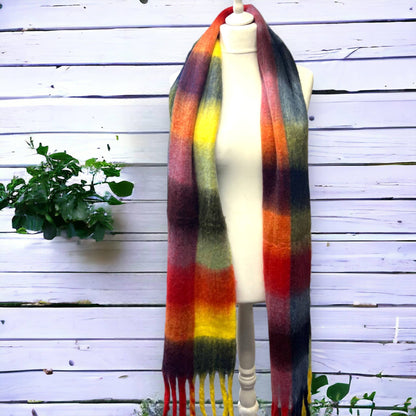 Colour Block Super Soft Checked Winter Scarf SW565