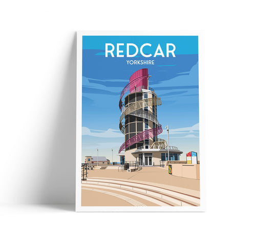 Redcar Beacon Print - Cleveland - Yorkshire - England