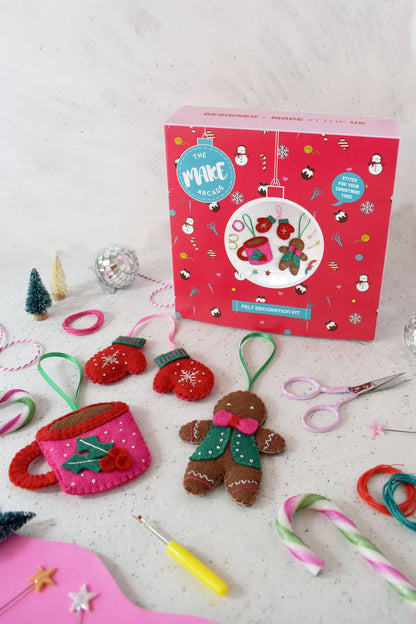 'Cosy Christmas' Felt Decoration Kit