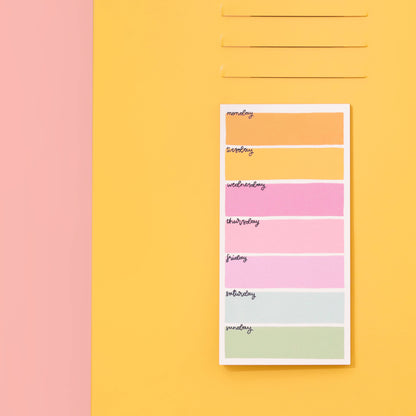 Magnetic to do list - Colourful Days