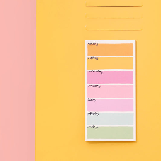 Magnetic to do list - Colourful Days
