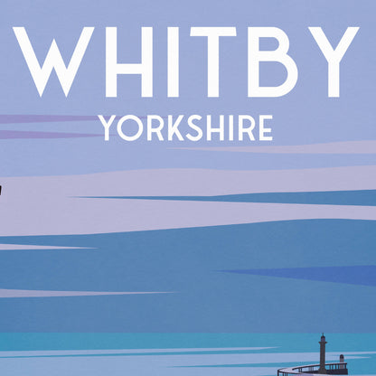 Whitby Travel Poster | 199 steps | Yorkshire Print | Art