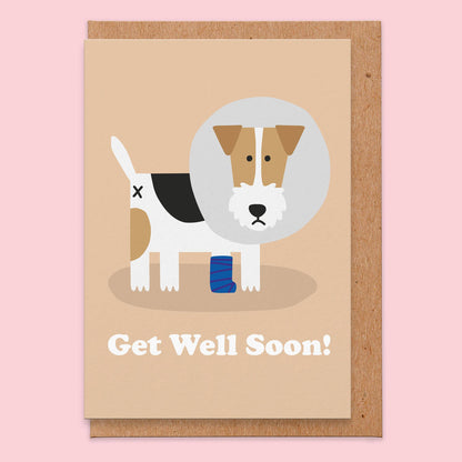 Get Well Soon Dog Card