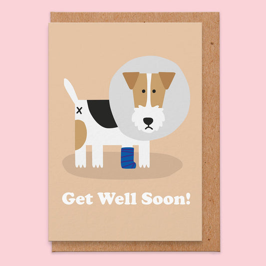 Get Well Soon Dog Card