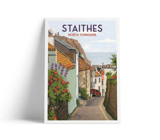 Staithes Print | Yorkshire Wall Art | Staithes Poster
