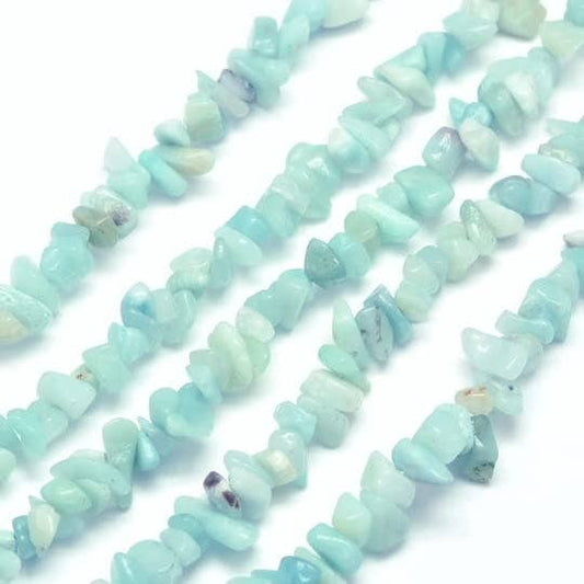 Elegant Crystal Bracelet: Amazonite / Silver / Medium/ Turquoise