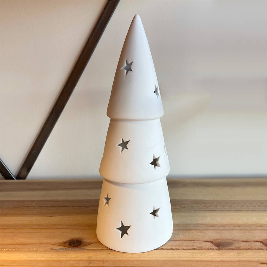 Star Ceramic Christmas Tree, 27cm