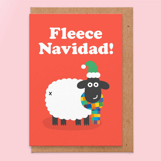 Fleece Navidad Christmas Card