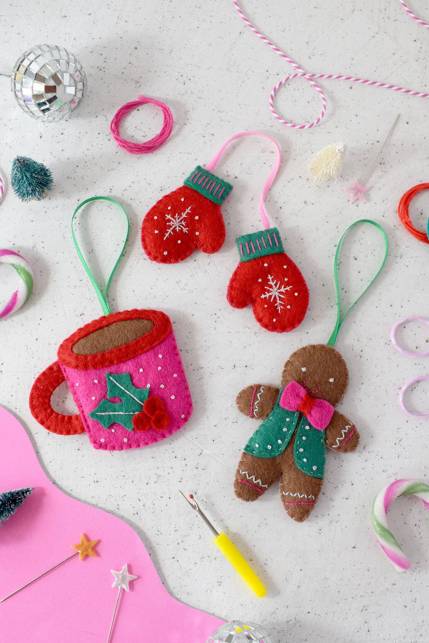 'Cosy Christmas' Felt Decoration Kit